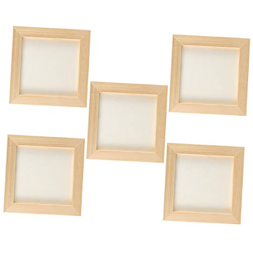 Ipetboom 5 Stck. Diy Holz Bilderrahmen Leere Tonrahmen aus Hochwertigem Holz für Kreative Kinderprojekte für Malen und Basteln nicht Enthalten Ipetboom 5 Stck. Diy Holz Bilderrahmen Leere Tonrahmen aus Hochwertigem Holz für Kreative Kinderprojekte für Malen und Basteln nicht Enthalten von Ipetboom