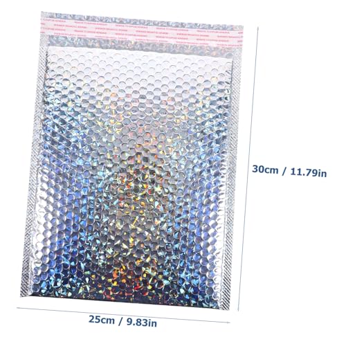 Ipetboom 5 Stück Teiliges Selbstklebendes Gepolsterte Versandtaschen mit Stoßschutz Langlebige Verpackung für Kleidung Sichere Paketlieferung und Aufbewahrung Silberner Laserfolie Ipetboom 5 Stück Teiliges Selbstklebendes Gepolsterte Versandtaschen mit Stoßschutz Langlebige Verpackung für Kleidung Sichere Paketlieferung und Aufbewahrung Silberner Laserfolie von Ipetboom