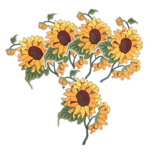 Ipetboom 5 Stück Teiliges Sonnenblumen Bügelpatches Bestickte Applikationen für Kleidung Rucksäcke Jeans für Kreative Diy Projekte zur Verschönerung von Textilien Ipetboom 5 Stück Teiliges Sonnenblumen Bügelpatches Bestickte Applikationen für Kleidung Rucksäcke Jeans für Kreative Diy Projekte zur Verschönerung von Textilien von Ipetboom