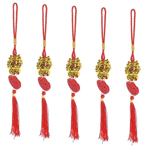 Ipetboom 5 Stück Teiliges Traditioneller Drachenglücksanhänger für Frühjahrsfest Chinesische Dekoration Langlebige Bonsai Hängeschmuck Vielseitige Tür und Innenraumdekoration Festliche Ipetboom 5 Stück Teiliges Traditioneller Drachenglücksanhänger für Frühjahrsfest Chinesische Dekoration Langlebige Bonsai Hängeschmuck Vielseitige Tür und Innenraumdekoration Festliche von Ipetboom