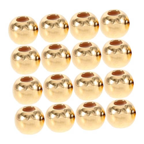 Ipetboom 50 Stück Flach Rund Stopper Beads für Schmuckherstellung Vergoldet für Diy Armbänder und Langlebig und Hautfreundlich von Ipetboom