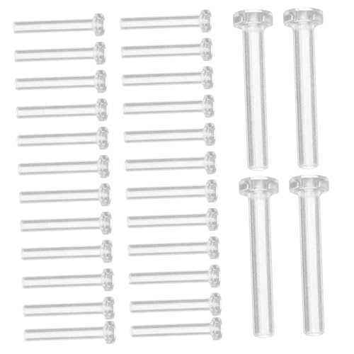 Ipetboom 50 Stück Ohrkanüle Rücken Ohrringträger Für Stecker Stopper Ohren Abdeckung Klare Ohrringe-verschlüsse Piercing Ohrstecker Zurück Zucht Sichere Ohrringrückseiten Plastik von Ipetboom