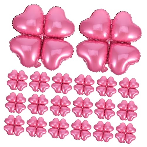 Ipetboom 50 Stück Pinke Folienherz Luftballons mit Vierblättrigem Kleeblatt Wiederverwendbare Partydekoration für Geburtstag Hochzeit Valentinstag und Jubiläum Vielseitig Einsetzbar und Ipetboom 50 Stück Pinke Folienherz Luftballons mit Vierblättrigem Kleeblatt Wiederverwendbare Partydekoration für Geburtstag Hochzeit Valentinstag und Jubiläum Vielseitig Einsetzbar und von Ipetboom