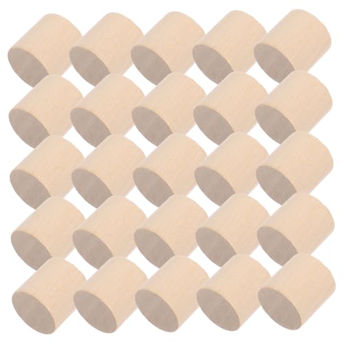 Ipetboom 50 Stück Runde Holzblöcke Unbehandelte Zylinder für DIY Projekte Naturholz für Basteln und Modellbau für Bildungszwecke und Kreative Aktivitäten Geometrische Formen Räumlichem von Ipetboom