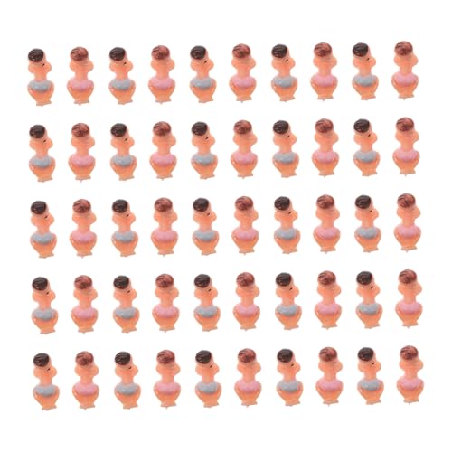 Ipetboom 50 Stück Teiliges Mini Puppen aus Hochwertigem Kunststoff Sichere Shower Party Deko Blau Schlafende Neugeborenen Figuren Leichte Tischdekoration für Babyparty von Ipetboom