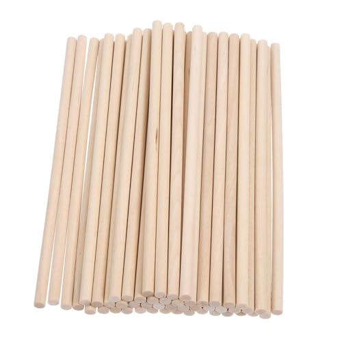 Ipetboom 50 Stück Unbehandelte Holzstäbe Runde Holzstäbchen für DIY Projekte Bastelbedarf und Kreatives Ipetboom 50 Stück Unbehandelte Holzstäbe Runde Holzstäbchen für DIY Projekte Bastelbedarf und Kreatives von Ipetboom