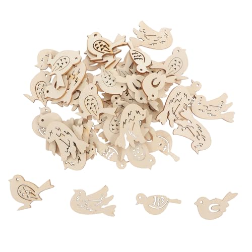 Ipetboom 50 Stück Unfertige Anhänger Kreative Holzschmuckstücke für DIY Projekte Heimdekoration und Bastelarbeiten Packung für Weihnachten Karten und Ipetboom 50 Stück Unfertige Anhänger Kreative Holzschmuckstücke für DIY Projekte Heimdekoration und Bastelarbeiten Packung für Weihnachten Karten und von Ipetboom
