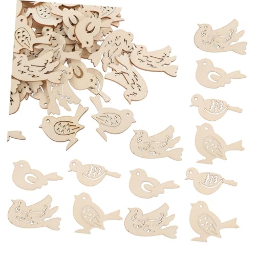Ipetboom 50 Stück Unfertige Holzscheiben Vögel DIY Holzverzierungen für Bastelarbeiten Kreative Holztiere für Dekoration und Bastelprojekte Geeignet für Altersgruppen Ipetboom 50 Stück Unfertige Holzscheiben Vögel DIY Holzverzierungen für Bastelarbeiten Kreative Holztiere für Dekoration und Bastelprojekte Geeignet für Altersgruppen von Ipetboom