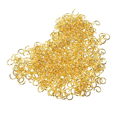 Ipetboom 500 Stück Kleine Sprungringe aus Offene Ringe für Schmuckherstellung DIY Basteln Ringe für Armbänder Halsketten Robuste Schmuckverbindungen Vielseitig Einsetzbar von Ipetboom