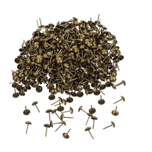 Ipetboom 500 Stück Polsternägel aus Stabilem Eisen Vintage Möbel Dekorative Tacks Stabile Ziernägel für Sofa Sessel und Bett Langlebige Möbelbeschläge in Goldfarben von Ipetboom