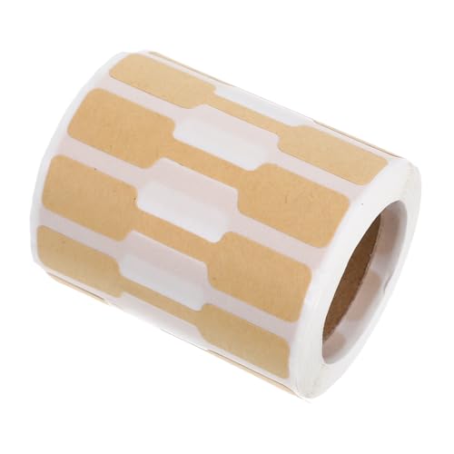 Ipetboom 500 Stück Schmuck Preisetiketten Rechteckige Selbstklebende Blanko Preisschilder für Armband Ring Halskette Kraftpapier Farbig Beschreibbar und Stark Haftend Schmuckkennzeichnung von Ipetboom