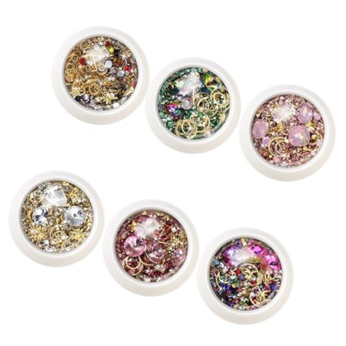 Ipetboom 6 Sätze Maniküre-Verzierung nail decoration fingernägel aufkleber Nagelaufkleber Nageldekoration manikür set Nagel Kunst Maniküre-Edelsteine Nagelkunstzubehör Nailart-Zubehör Ipetboom 6 Sätze Maniküre-Verzierung nail decoration fingernägel aufkleber Nagelaufkleber Nageldekoration manikür set Nagel Kunst Maniküre-Edelsteine Nagelkunstzubehör Nailart-Zubehör von Ipetboom