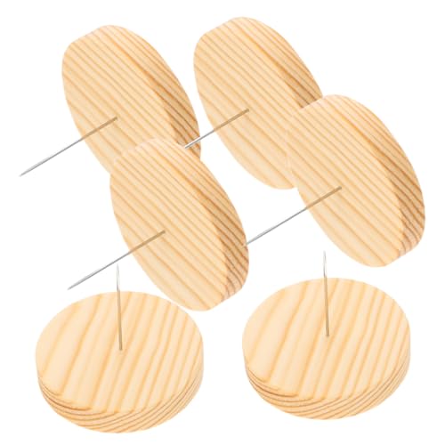 Ipetboom 6 Sätze Teiliges Puppenständer Holzsockel Metallstab Filzpuppen Halter DIY Display Halterung für Handgefertigte Puppen Sammler Zubehör von Ipetboom