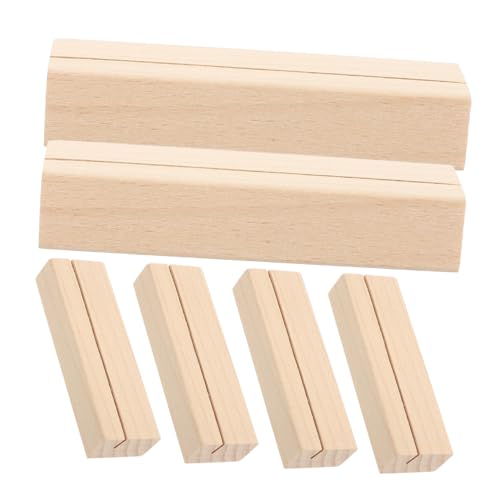 Ipetboom 6 Stück Holz Kartenhalter Stabiler Tischkartenständer für Menüs Fotos und Notizen für Hochzeiten Partys und Tischdekoration aus Hochwertigem Holz Ipetboom 6 Stück Holz Kartenhalter Stabiler Tischkartenständer für Menüs Fotos und Notizen für Hochzeiten Partys und Tischdekoration aus Hochwertigem Holz von Ipetboom