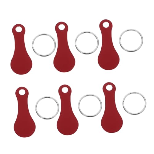 Ipetboom 6 Stück Schlüsselanhänger Einkaufswagen Chips Praktischer Münzhalter für Einkaufswagen Unisex für Männer und Frauen Leicht und Tragbar von Ipetboom