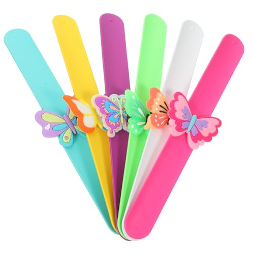 Ipetboom 6 Stück Silikon Schnapparmbänder Schmetterling Armband Kindergeburtstag Mitgebsel Hautfreundlich Leicht Tragbar Party Wristbands Ipetboom 6 Stück Silikon Schnapparmbänder Schmetterling Armband Kindergeburtstag Mitgebsel Hautfreundlich Leicht Tragbar Party Wristbands von Ipetboom