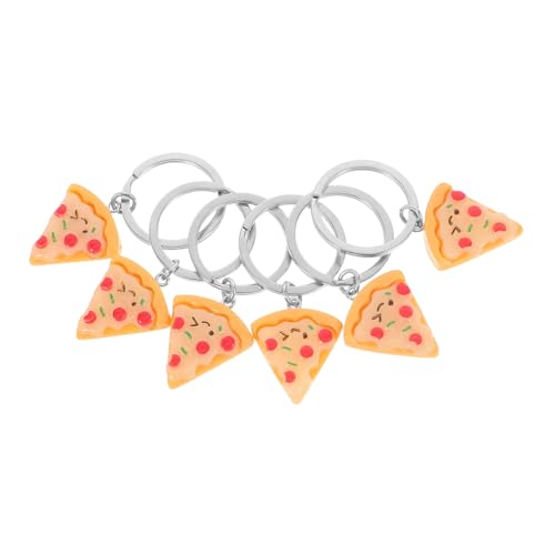 Ipetboom 6 Stück Simulierter Pizza Schlüsselanhänger aus Resin und Kreativer Taschenanhänger und Schlüsselhalter Vielseitig als Partygeschenk und Modisches Accessoire für Rucksack und Ipetboom 6 Stück Simulierter Pizza Schlüsselanhänger aus Resin und Kreativer Taschenanhänger und Schlüsselhalter Vielseitig als Partygeschenk und Modisches Accessoire für Rucksack und von Ipetboom