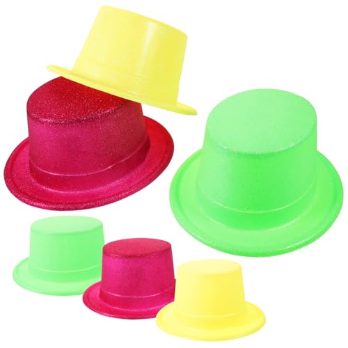 Ipetboom 6 Stück Teiliges Fluoreszierendes Papier Partyhüte Leichte DIY Zauberhüte in Mischfarben Komfortable Kopfbedeckungen für Karneval Fasching Cosplay und Festliche Geburtstagsfeiern Ipetboom 6 Stück Teiliges Fluoreszierendes Papier Partyhüte Leichte DIY Zauberhüte in Mischfarben Komfortable Kopfbedeckungen für Karneval Fasching Cosplay und Festliche Geburtstagsfeiern von Ipetboom