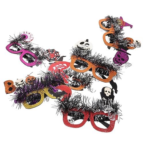 Ipetboom 6 Stück Teiliges Halloween Brillen Lustige Partybrillen für Erwachsene Fotorequisiten mit Einzigartigem Design für Halloween Feiern und Kostümpartys von Ipetboom
