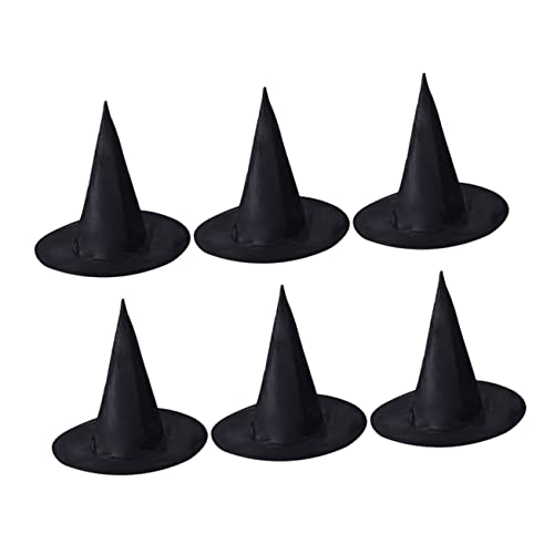 Ipetboom 6 Stück Teiliges Hexenhüte für Halloween Kostüm Zubehör Cosplay Requisiten für Partys und Anlässe für Hexen und Ipetboom 6 Stück Teiliges Hexenhüte für Halloween Kostüm Zubehör Cosplay Requisiten für Partys und Anlässe für Hexen und von Ipetboom