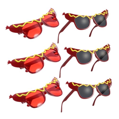Ipetboom 6 Stück Teiliges Hot Dog Sonnenbrillen Witzige Kostümbrille mit Transparenten Gläsern Leichtes Party Accessoire für Sommerfeste Karneval Foto Booth und Wiederverwendbar Ipetboom 6 Stück Teiliges Hot Dog Sonnenbrillen Witzige Kostümbrille mit Transparenten Gläsern Leichtes Party Accessoire für Sommerfeste Karneval Foto Booth und Wiederverwendbar von Ipetboom