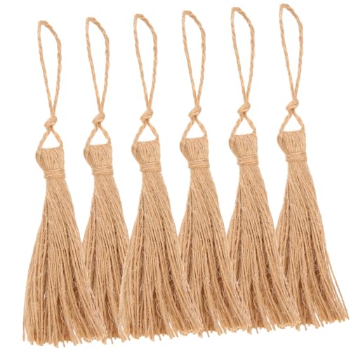 Ipetboom 6 Stück Teiliges Jute Quasten Natürliche Bastelschnur für Hochzeit Party Dekoration Diy Handwerk Warmes Ipetboom 6 Stück Teiliges Jute Quasten Natürliche Bastelschnur für Hochzeit Party Dekoration Diy Handwerk Warmes von Ipetboom