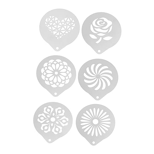 Ipetboom 6 Stück Teiliges Kaffee Schablonen für Latte Art Milchaufschäumvorlage Kaffeeverzierung Diy Back und Dessertdekoration Vielseitig und Einfach zu Reinigen Ipetboom 6 Stück Teiliges Kaffee Schablonen für Latte Art Milchaufschäumvorlage Kaffeeverzierung Diy Back und Dessertdekoration Vielseitig und Einfach zu Reinigen von Ipetboom