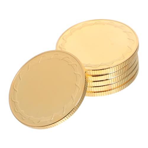 Ipetboom 6 Stück Teiliges Metallprägemünzen mit Goldplattiertem Spiegelrand Durchmesser Stärke Uv Druck und Gravur Geeignet für Diy Bastelprojekte Geburtstags und Reisemedaillen von Ipetboom