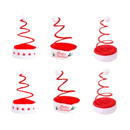 Ipetboom 6 Stück Weihnachts Party Hüte mit Federspiraldesign Lustige Weihnachtsmützen für Erwachsene Kreative Kopfbedeckung Festliche Dekoration Ipetboom 6 Stück Weihnachts Party Hüte mit Federspiraldesign Lustige Weihnachtsmützen für Erwachsene Kreative Kopfbedeckung Festliche Dekoration von Ipetboom