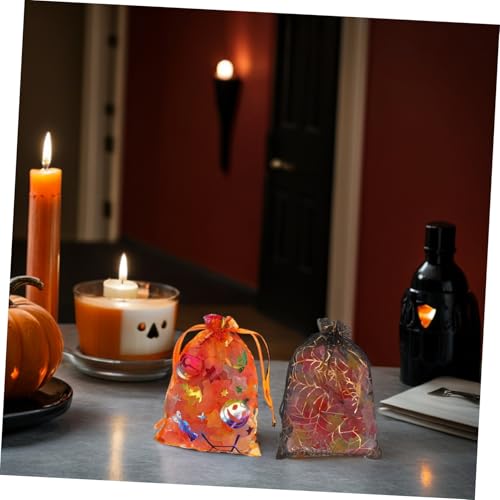 Ipetboom 60 Stück Halloween Geschenktüten mit Kürbis und Spinnen-motiv Organza Netzbeutel mit Zugband Vielseitige Partybeutel für Süßigkeiten Snacks und Halloween-giveaways Ipetboom 60 Stück Halloween Geschenktüten mit Kürbis und Spinnen-motiv Organza Netzbeutel mit Zugband Vielseitige Partybeutel für Süßigkeiten Snacks und Halloween-giveaways von Ipetboom