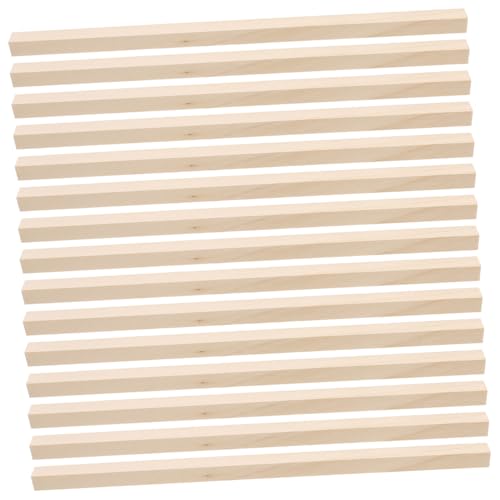 Ipetboom 60Stücke DIY Holzstäbchen Quadratische Dübel aus Unbehandeltem Hartholz für Bastelprojekte und Holzbearbeitung für Modellprojekte und von Ipetboom
