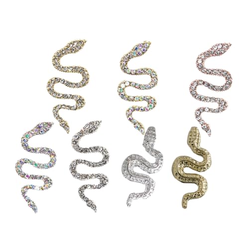 Ipetboom 7 Stück Teiliges Nail Charms Schlangen Design Glänzend Maniküre Zubehör für Acrylnägel Modische Nagelkunst Dekoration Stilvolle Nagelsteine für DIY Nail Art Ipetboom 7 Stück Teiliges Nail Charms Schlangen Design Glänzend Maniküre Zubehör für Acrylnägel Modische Nagelkunst Dekoration Stilvolle Nagelsteine für DIY Nail Art von Ipetboom