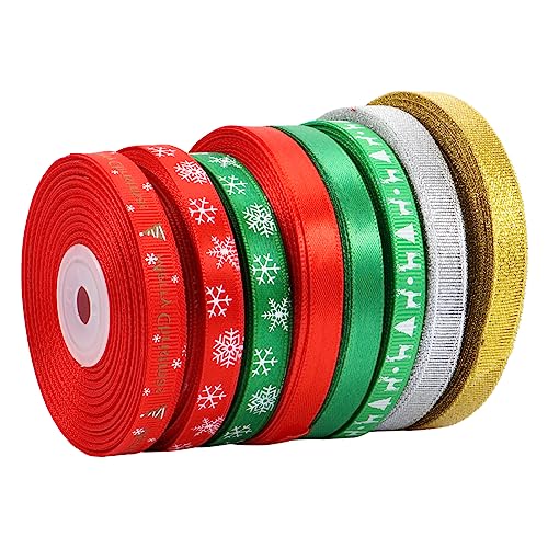 Ipetboom 8 Rollen 25 Weihnachtsband verdrahtetes Band weihnachtsbaum lichter Salbeiband Bandgürtel Girlande seidenband ribbon dekobänder Bandband Geschenkbänder ein Verpackungsband Schleife Ipetboom 8 Rollen 25 Weihnachtsband verdrahtetes Band weihnachtsbaum lichter Salbeiband Bandgürtel Girlande seidenband ribbon dekobänder Bandband Geschenkbänder ein Verpackungsband Schleife von Ipetboom