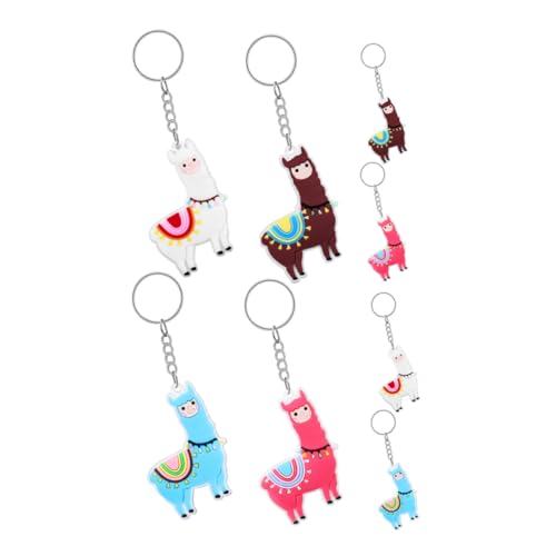 Ipetboom 8 Stück Cartoon Alpaka Schlüsselanhänger Tier Schlüsselanhänger Anhänger Schlüsseldekoration Pvc Tier Lustige Cartoon Ipetboom 8 Stück Cartoon Alpaka Schlüsselanhänger Tier Schlüsselanhänger Anhänger Schlüsseldekoration Pvc Tier Lustige Cartoon von Ipetboom