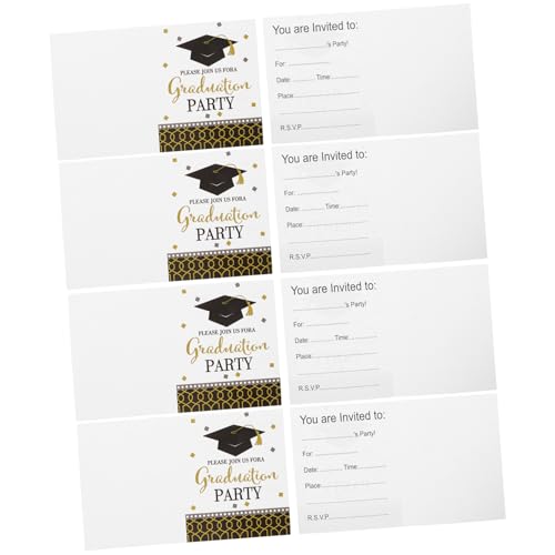 Ipetboom 8 Stück Teiliges Einladungskarten zur Abschlussfeier aus Hochwertigem Papier mit Luxuriösem Samtigem Gefühl für Graduation Party und Festliche Graduierungsfeiern Ipetboom 8 Stück Teiliges Einladungskarten zur Abschlussfeier aus Hochwertigem Papier mit Luxuriösem Samtigem Gefühl für Graduation Party und Festliche Graduierungsfeiern von Ipetboom