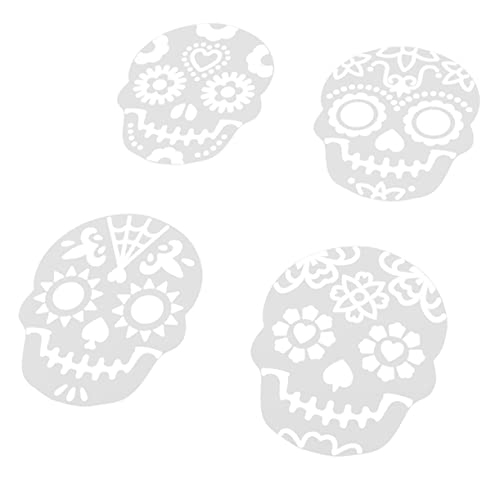 Ipetboom 8 Stück Teiliges Halloween Tortendekorationsset mit Hohlem Schädel Design Wiederverwendbare Kunststoff Schablonen für Diy Zuckerpulver Leicht zu Reinigen und Einfach Anzuwenden Ipetboom 8 Stück Teiliges Halloween Tortendekorationsset mit Hohlem Schädel Design Wiederverwendbare Kunststoff Schablonen für Diy Zuckerpulver Leicht zu Reinigen und Einfach Anzuwenden von Ipetboom