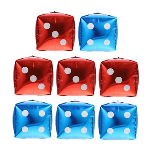 Ipetboom 8 Stück Teiliges Würfel Folienballon Aluminiumfolie Würfel Luftballons in Rot und Blau themenparty Dekoration Kreative Würfelform für Wanddeko bei Geburtstagsfeiern und Ipetboom 8 Stück Teiliges Würfel Folienballon Aluminiumfolie Würfel Luftballons in Rot und Blau themenparty Dekoration Kreative Würfelform für Wanddeko bei Geburtstagsfeiern und von Ipetboom