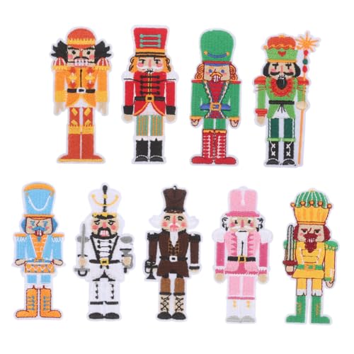 Ipetboom 9 Stück Teiliges Bestickter Nussknacker Aufnäher zum Aufbügeln Farbenfrohe Weihnachts Patches für Kleidung Taschen Vielseitige Langlebige Stoffapplikationen Festliche Holiday Ipetboom 9 Stück Teiliges Bestickter Nussknacker Aufnäher zum Aufbügeln Farbenfrohe Weihnachts Patches für Kleidung Taschen Vielseitige Langlebige Stoffapplikationen Festliche Holiday von Ipetboom