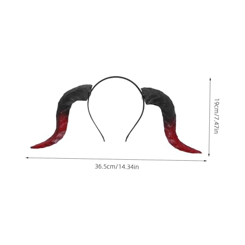 Ipetboom Abnehmbare Teufelshörner Haarreif mit Flexiblen Kuhhörnern Leichtes Pu-material Elastisch für Halloween Cosplay Karneval Party und Festival für Damen und Herren von Ipetboom