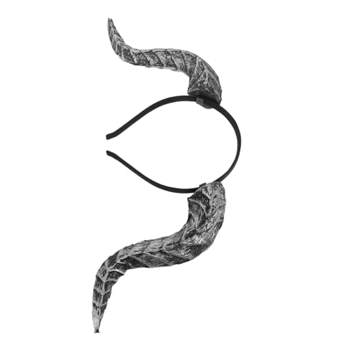 Ipetboom Abnehmbares Teufelshorn Headpiece Komfortables Gothic Dämonen Accessoire für Halloween Karneval Cosplay und Themenpartys von Ipetboom