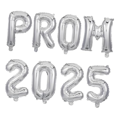 Ipetboom Abschlussfeier Folienballons Silber Platzfestes Partydeko Zubehör Einfache Befüllung Luftballons für Indoor Outdoor Feierlichkeiten von Ipetboom