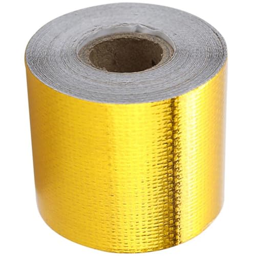 Ipetboom Aluminiumfolie Dichtungsband Hitzebeständiges Selbstklebendes Klebeband für Rohrreparatur Hochtemperatur Isolierendes Folienband für Dachreparatur von Ipetboom