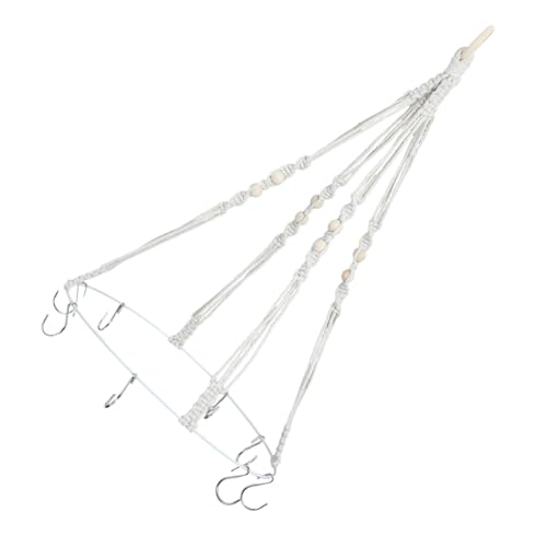 Ipetboom Boho Handgefertigtes Hänge trockengestell aus Baumwollseil für Kräuter und Blumen Vielseitiger Pflanzentrockner Dekorativer Wäschetrockner für Innen und Außen Ipetboom Boho Handgefertigtes Hänge trockengestell aus Baumwollseil für Kräuter und Blumen Vielseitiger Pflanzentrockner Dekorativer Wäschetrockner für Innen und Außen von Ipetboom
