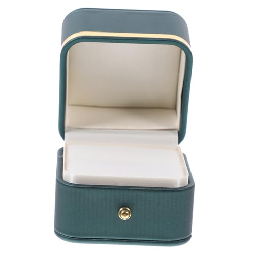 Ipetboom Box Goldrand Schmuckschatulle Verlobung Schmucketui Ring DIY Hochzeit Quadrat Halskette Etui Dunkel von Ipetboom