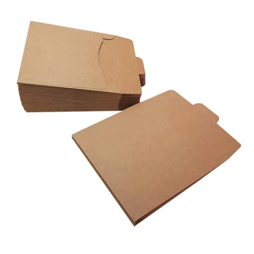 Ipetboom Braune Kraftpapier CD Taschen Robuste Papiertüten für Dokumente Karten Geschenke Natürliche Versandtaschen Strapazierfähig Handfreundlich Vielseitig Einsetzbar von Ipetboom