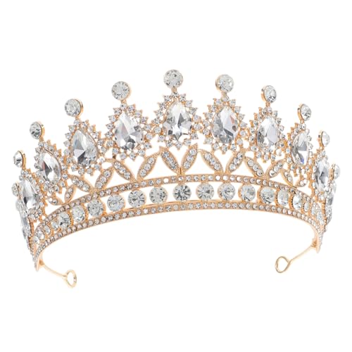 Ipetboom Brautkrone mit Funkelnden Strasssteinen Leichter Prinzessin Tiara Haarreif für Hochzeit Geburtstag Party und Festliche Anlässe Modisches Königliches Headpiece für Damen Ipetboom Brautkrone mit Funkelnden Strasssteinen Leichter Prinzessin Tiara Haarreif für Hochzeit Geburtstag Party und Festliche Anlässe Modisches Königliches Headpiece für Damen von Ipetboom