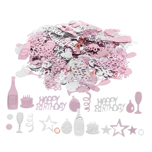 Ipetboom Bunte Happy Birthday Konfetti Streudeko für Geburtstag Party Tischdeko Festliche Centerpieces Shower Karneval Feier von Ipetboom