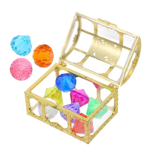 Ipetboom Bunte Schmucksteine mit Transparentem Behälter Kindersicheres Tauchspielzeug für Pool deko Piratenparty und DIY basteln für Kindergeburtstag und Spielspaß Ipetboom Bunte Schmucksteine mit Transparentem Behälter Kindersicheres Tauchspielzeug für Pool deko Piratenparty und DIY basteln für Kindergeburtstag und Spielspaß von Ipetboom