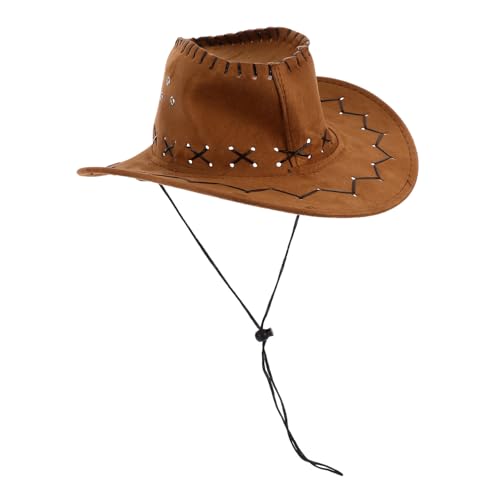 Ipetboom Cowboyhut Westernstil Verstellbar Robustes Material Festhut Dekoratives Kostümzubehör Für Mädchen Jungen Western Party Zubehör von Ipetboom