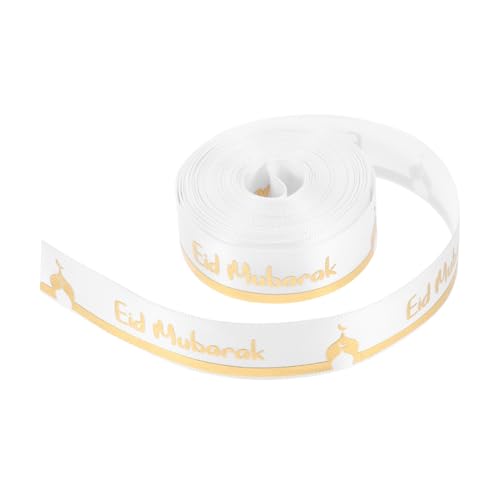 Ipetboom Eid Mubarak Ribbon Bedrucktes Band Für Geschenkverpackung Party Dekoration DIY Bous von Ipetboom